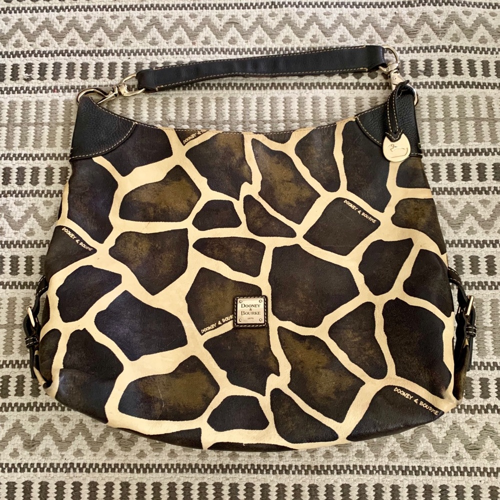 Giraffe print Dooney and Bourke